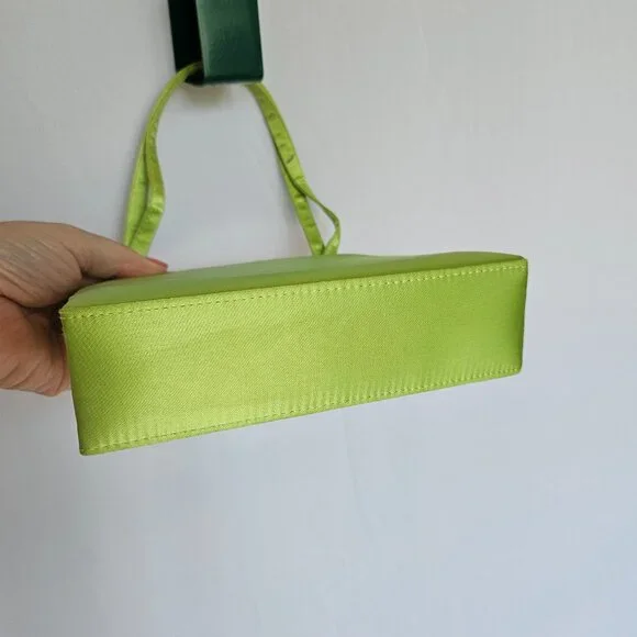 PRESTON & YORK Lime Green Butterfly Jeweled Purse, Prom / Evening / Cocktail - Picture 10 of 11